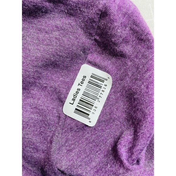 Anvil NWT Purple Cheetah Print Pumpkin Custom Graphic Short Sleeve Size Medium - Picture 8 of 9